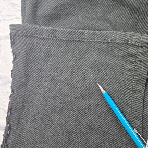 Lauren Jeans Co Beaded Jeans Black Southwestern Bootcut Ralph Lauren sz 4 Petite - Picture 16 of 16